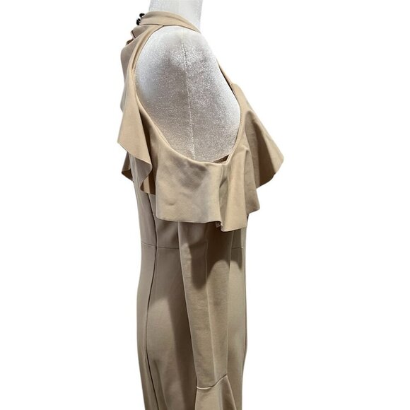 Free People Womens Cocktail Dress Sweet Talk Off The Shoulder Mini Taupe Size S - Picture 6 of 14
